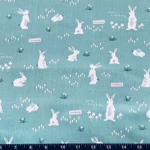 100% Cotton Fabric by The Yard for Sewing, Quilting, DIY Crafts - 62 Inches Wide (Rabbit Bunny)