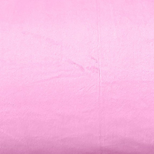 Crib Sheets for Standard Crib Mattress 52 x 28 x 8 Inches for Baby Boys Girls Neutral - Plain Minky Fabric - Pink