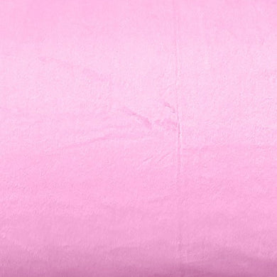 Crib Sheets for Standard Crib Mattress 52 x 28 x 8 Inches for Baby Boys Girls Neutral - Plain Minky Fabric - Pink